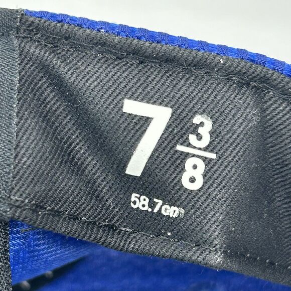 Detroit Pistons Logo Royal Draft New Era 9Fifty Snapback Hat Cap Blue 7 3/8 NBA - Picture 10 of 11